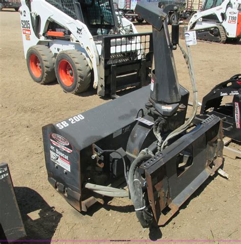 bobcat skid steer snow blowers|used bobcat sb200 for sale.